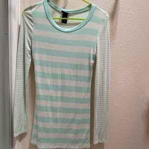 Rue21 Mint Green Striped Women's Top